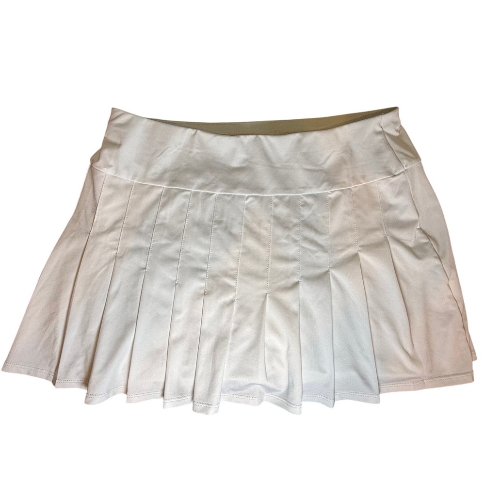 Tail Activewear Womens White Pleated Tennis Skort Size Medium Golf Pickleball